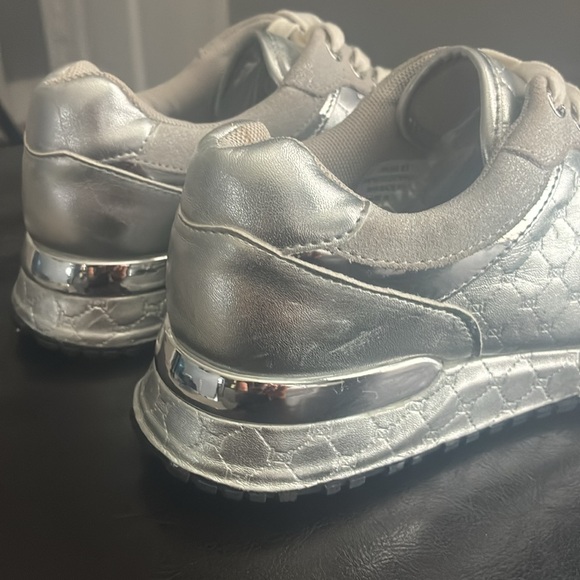 Bebe Silver Quilted Sneakers - Picture 3 of 8